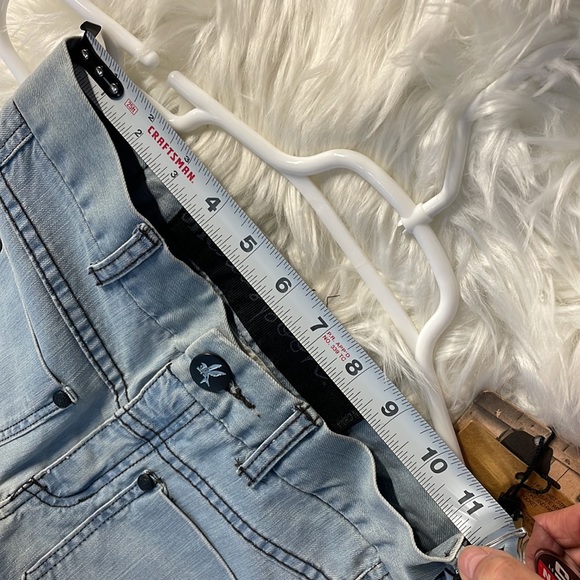 NWT 22” One teaspoon bell bottom flares Twiggy light blue jeans new with tags - Picture 11 of 16